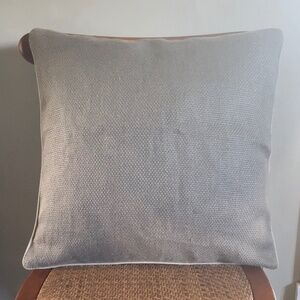 Pottery Barn classy grey linen pillow